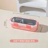 Microwave Stainless Steel Single Layer Partition Lunch Box, Leak Proof Fresh Keeping Bento Container Portable Food Storage Box