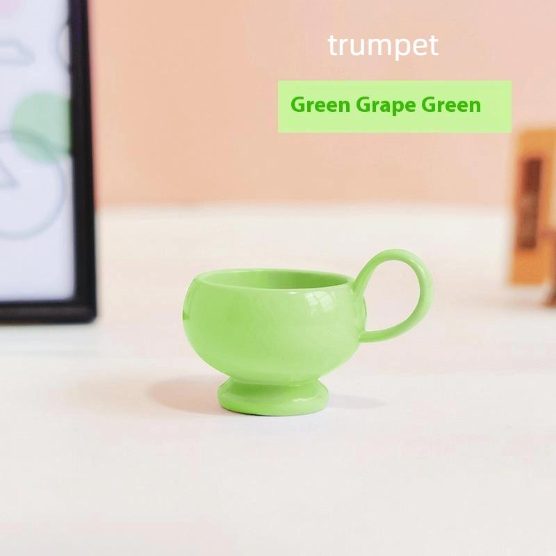 

1 шт. Миниатюрная кофейная чашка Орнамент Игрушка Модель Кукольный домик Мини-кружка Чашка-блюдце Модель мебели DIY Аксессуары