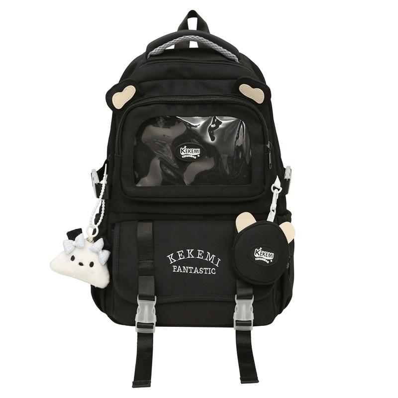 

Mori ins Harajuku cute men s and women s backpacks new large-capacity student schoolbags backpacks Without pendant