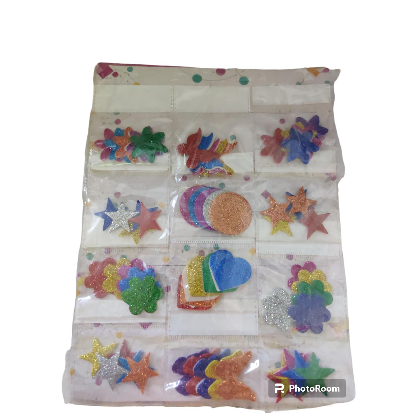 @ Glitter Sticker For Art and Craft Pack of 12 Each Pack VD-781-60%OFF