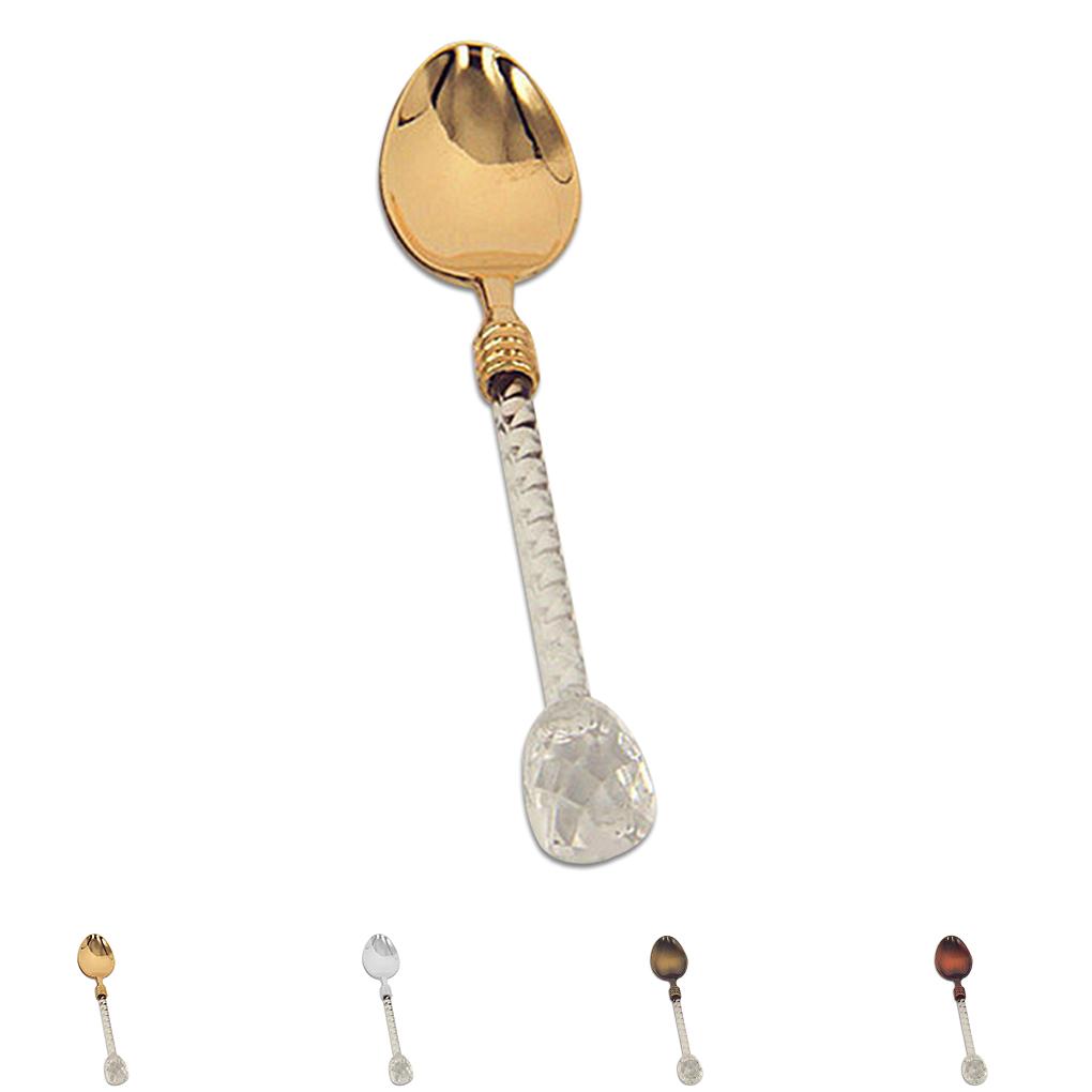 Crystal Coffee Spoon Dessert Scoop Vintage Style Scoops Decoration Gift Tableware Restaurant Kitchen Accessories