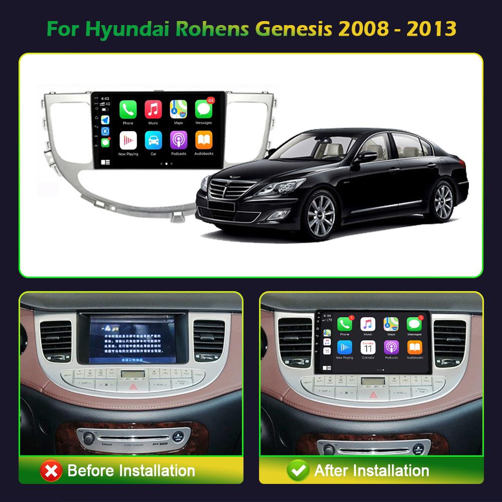 Android For Hyundai Rohens Genesis 2008-2013 Car Radio Central Multimedia GPS Navigation Auto Wireless Carplay Stereo Screen
