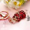 Exquisite Rhinestone Bear Keychain Pendant for Women - Cute Gift for Bag Accessory