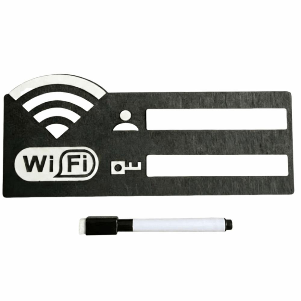 Rustic WiFi Password Sign Erasable Board Minimalism Wireless Network Indicator Durable with Pen Password Board Airbnb Decor