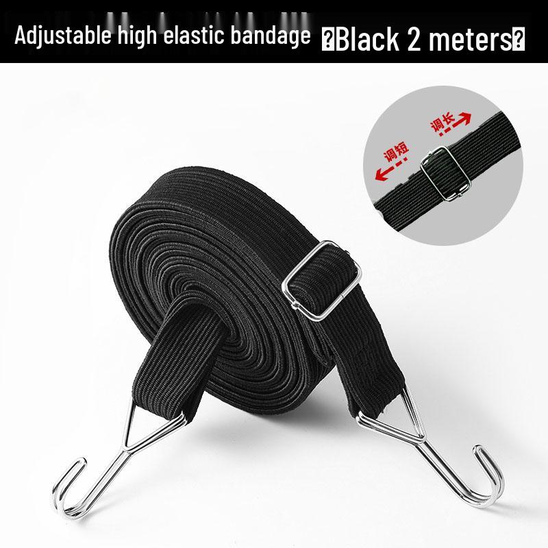 Motorcycle Tie-Down Rope, Helmet Strap, Elastic Band, Bundling Rope for Bicycles and E-Vehicles