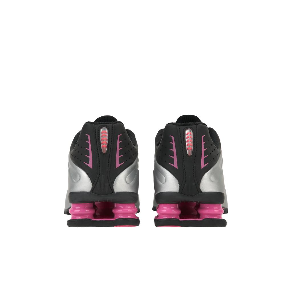Nike Shox R4 Black Metallic Silver Pinksicle Women Sneakers AR3565-012