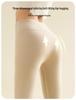 Women's High-Waisted Thermal Fleece Pants: Seamless Wool and Silk Base Layer for Indoor Autumn/Winter Wear.