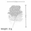 Temperament rose brooch elegant and versatile niche suit anti-light fixed pin brooch new