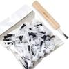 10/50Pcs Multi-functional Replaceable Nail Polish Brush Tips with Dual-Ended Detachable Wooden Handle Manicure Tool