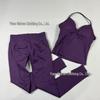 TK Sports Fitness Set: Back-Beauty Halter Tank & Longline Strappy Yoga Wear