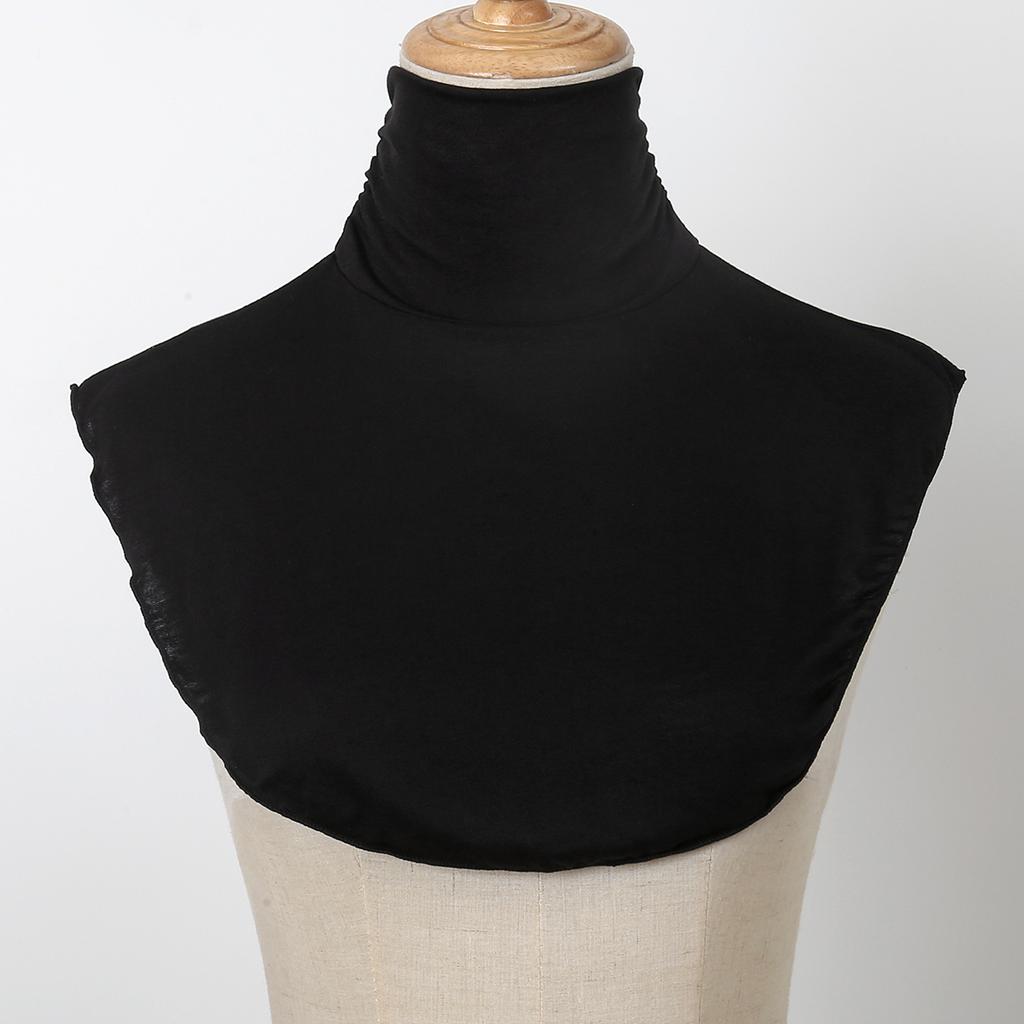 Soft Cotton Modal Inner Neck Cover Solid Color False Collar For Woman Mock Neck Half Top Detachable Collars Neck Free Size