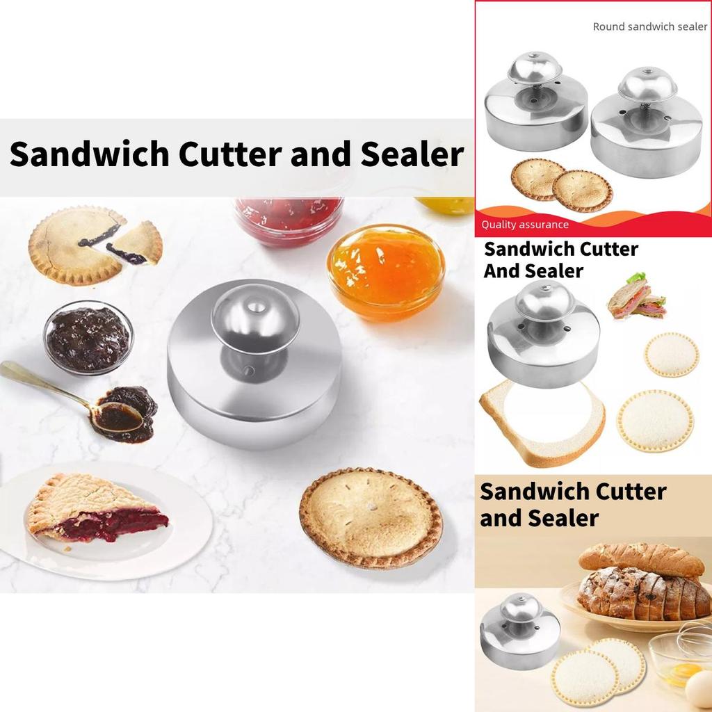 Všestranná kulatá nerezová forma na krájení sendvičů pro pohodlnou přípravu jídla