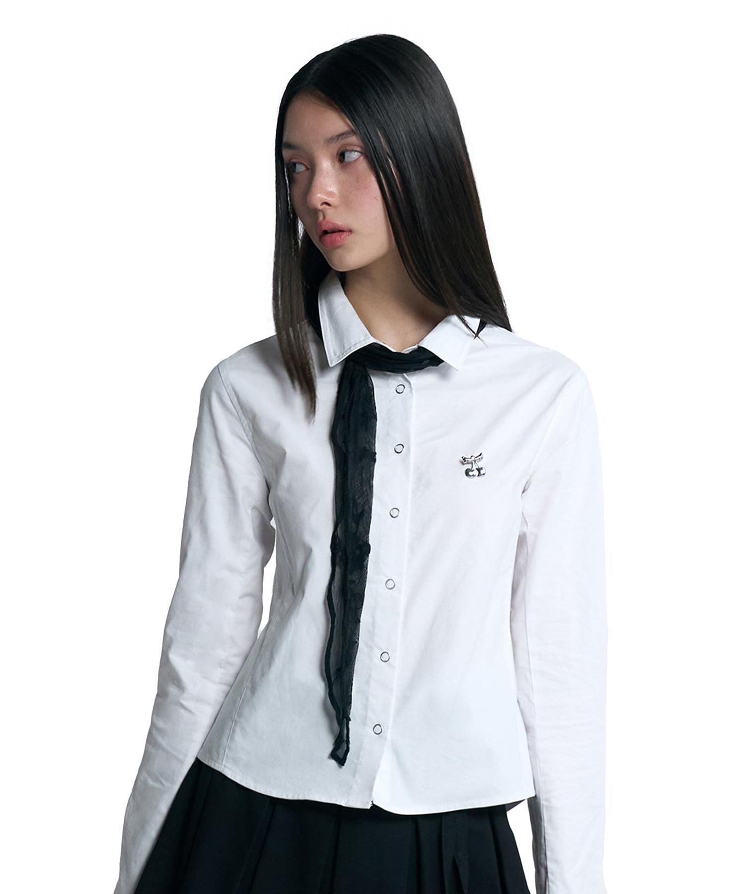 Kirsh Cheek Check Slim Fit Check Shirt [White] 1
