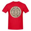 Aztec Calendar Flattering For All Body Types Tshirt Japanese Style Minimal Not Easy To Loosen Tee