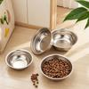 2/6/10PCS 304 Stainless Steel Pet Bowl: Non-Slip, Durable Food & Water Dish for Cats & Dogs, Easy To Clean & Chew-Proof