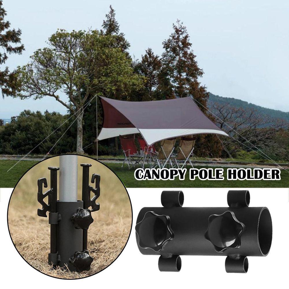 

Держатель столба Аксессуары для палаток Держатель столба для тента Стальная крепежная трубка Опора столба Фиксированный кронштейн для трубы