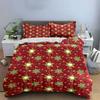 Christmas Pattern Plaid Design Bedding Duvet Cover Set Duvet Cover Pillowcases  (1*Duvet Cover 2*Pillowcases, without duvet insert)