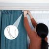 100 Pack Metal Curtain Hooks Stainless Steel Drapery P for Pinch Pleat Curta Pin-On Drapery Hook for Window Curtain Door Curtain Shower Curtain
