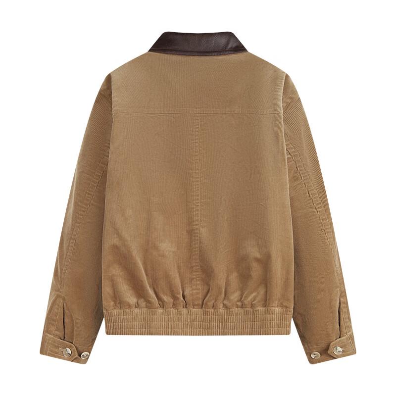 NVG·YOUNG Men's Corduroy Barn Style Lapel Jacket