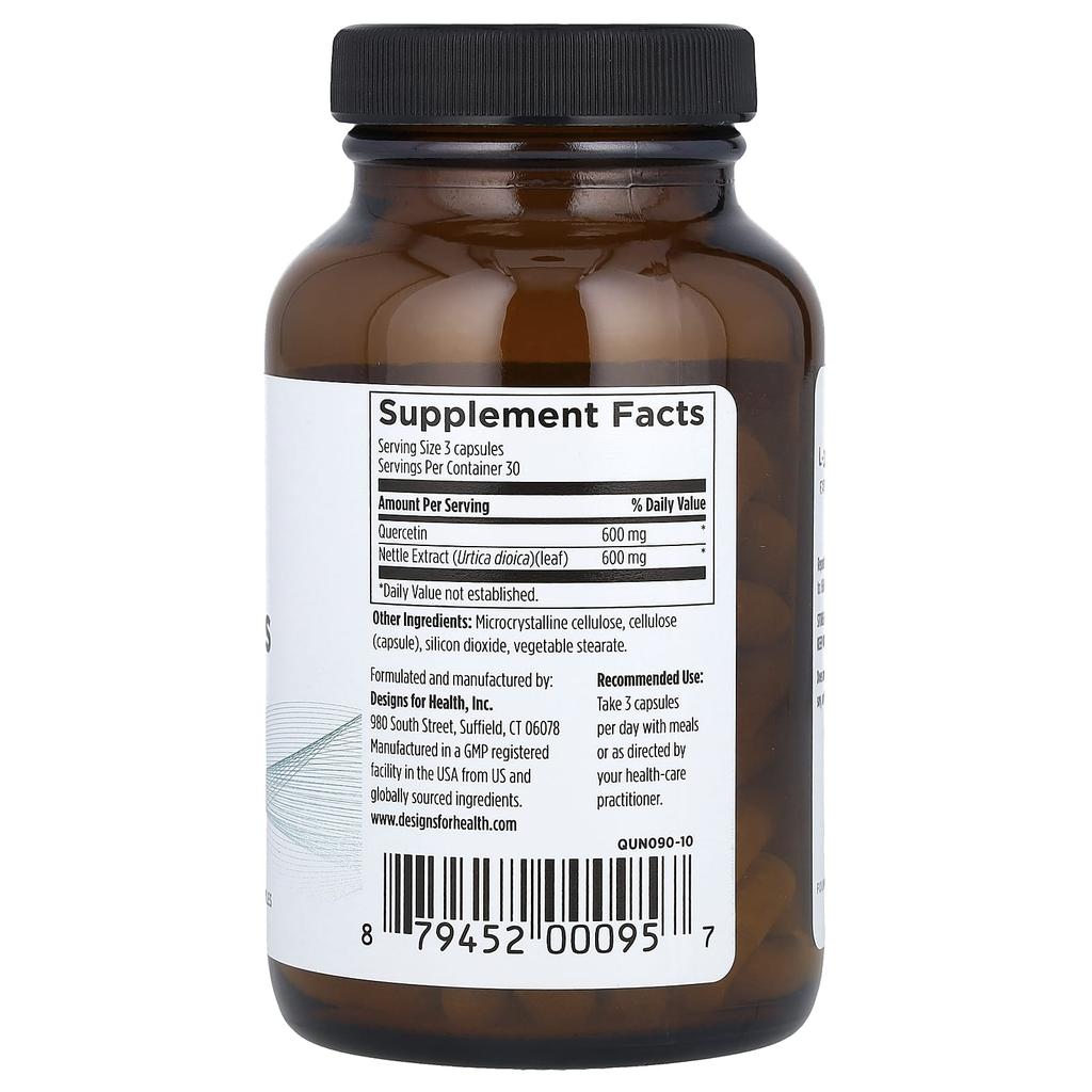 Quercetin + Nettles, 90 Vegetarian Capsules