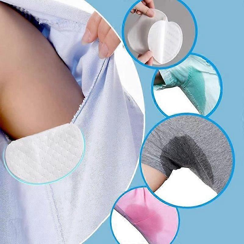100 Pieces Antiperspirant Patches for Armpits Invisible Sweat Pads for Armpits