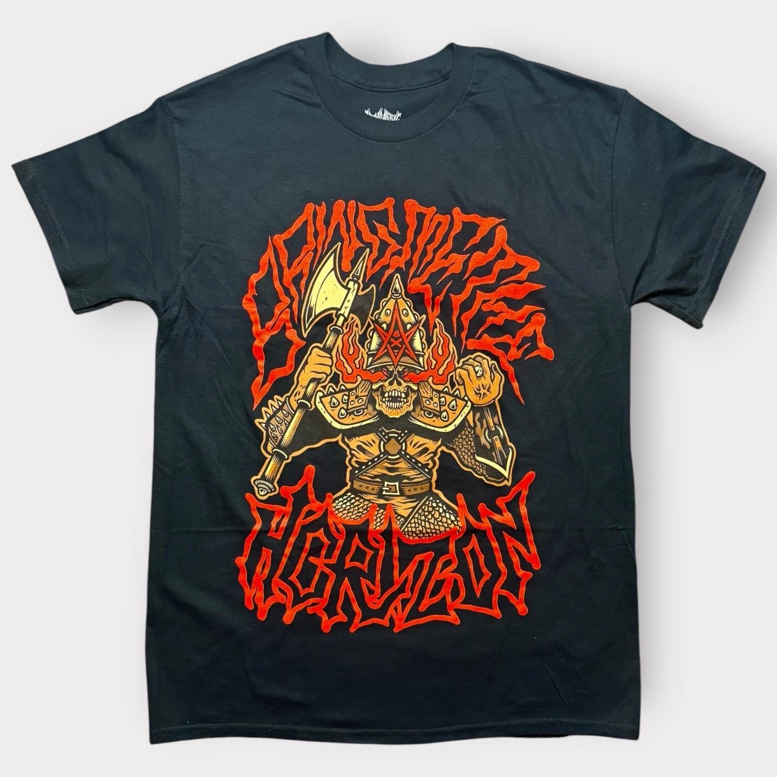 Bring Me The Horizon BMTH Warrior Graphic T- Shirt Black Mens Size Medium 4XL