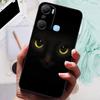 For Infinix Hot 12 Pro Case Black Cover Lion Wolf Silicone Soft Back Cases For Infinix Hot 12i Hot12 Pro / Hot 20 5G Case Shell