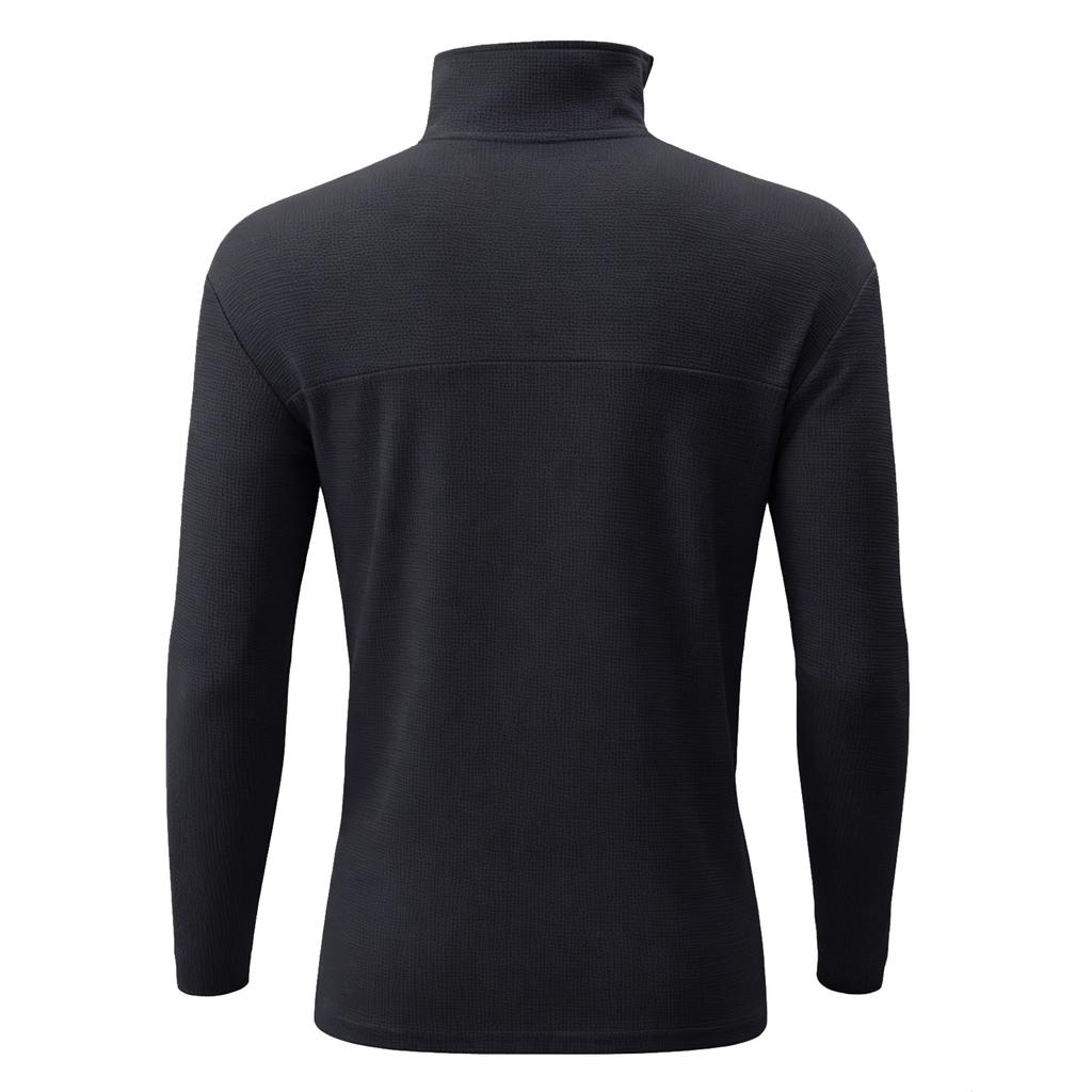 Men's And Women's Casual -color Long-sleeved T-shirts, Men's Sporty Breathable Stand-up Collar Half-zipper Top