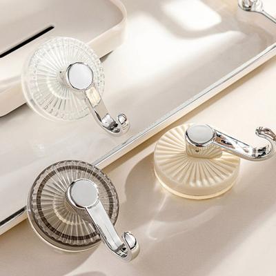 Light Luxury Suction Cup Hooks Heavy-Duty Removable Transparent Multi-Purpose Wall Bathroom Towel Door Sticky Hooks