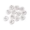 B4838 12mm Zodiac Style Charm 14k Gold Plated Stainless Steel Charm logo Custom Pendant for Jewelry Diy
