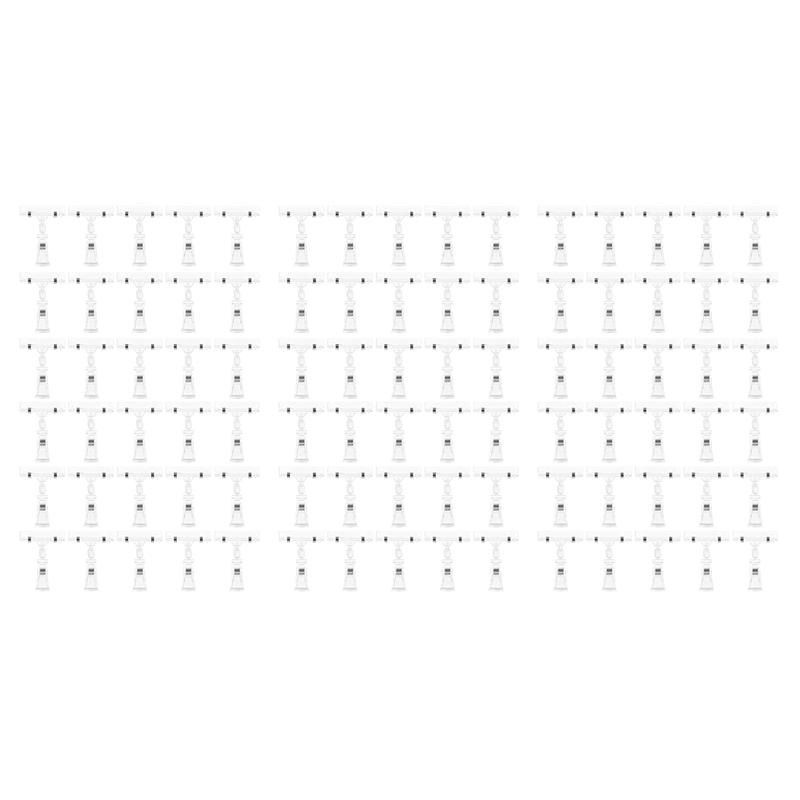 

90 Pcs Label Holders Sign Clip, Plastic Clear Rotatable Sign Clips, Merchandise Sign Display Clip, Price Tag Clamp прозорий