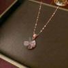 Women's European & American Style Windmill Pendant Necklace Set - Titanium Steel Floral Design