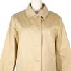 Burberry Stainless Collar Coat FDC32-202-40 Stripe Beige cotton/Polyurethane Women Used