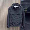 Men S Simple Casual Slim Fit Hooded Stand Collar Windproof Jacket Outerwear