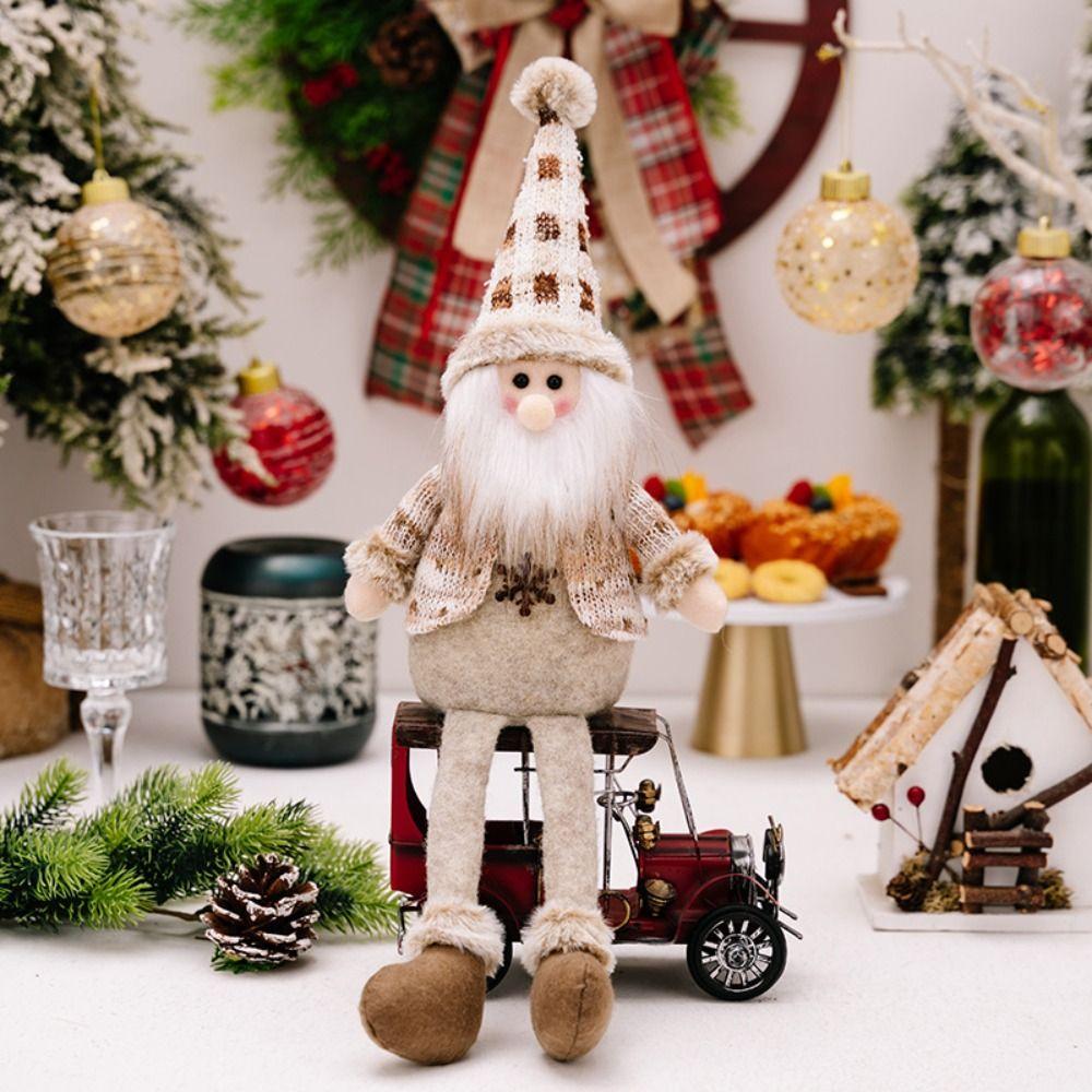Cute Santa Claus Doll Decor Snowman Deer Merry Christmas Decorations  New Year Party Gifts