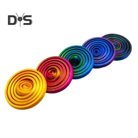 Fidget Spinner-Ring mit 3D-Druck, zur Stress- und Angstlinderung für Kinder, Teenager und Erwachsene, um 360 Grad drehbar, Sieben-Ring-Spielzeug, tragbares EDC-Spinnring-Spielzeug für unterwegs