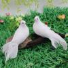 With Clip Venue Layout Christmas Home Furnishing Feather Bird Dove Imitation Bird Fake Bird