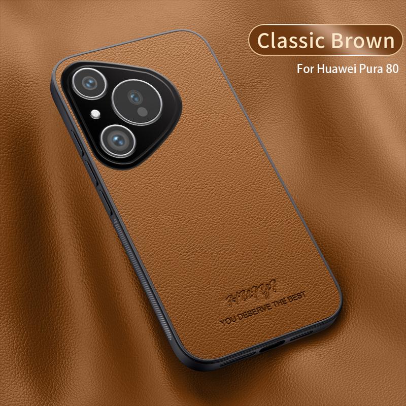 Luxury Business Leather Soft Frame Magnetic Cover For Huawei Pura 80 Pro Plus Ultra Pura80 Po+ Phone Cases Capa