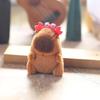 Huggable Capybara Plush Keychain Colorful Soft Stuffed Animal Cute Bag Decoration