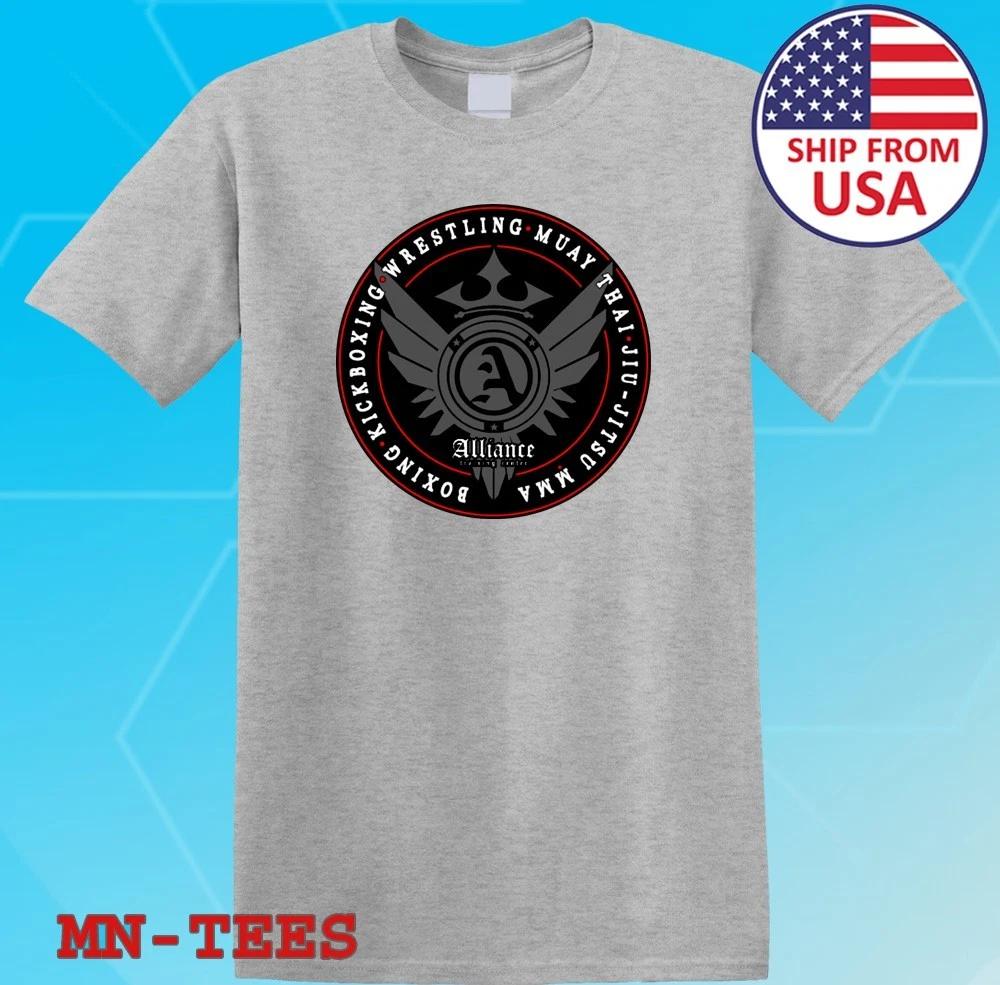Alliance MMA Gym Wrestling Kick Boxing Grey Size S-5XL S