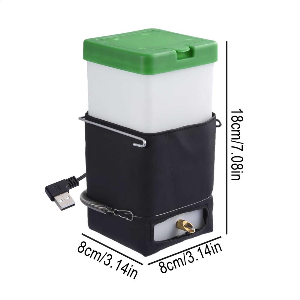 

Heated Water Bottle For Small animal 32oz No Drip Water Bottle With Metal Spout Automatic Thermostatic Water Dispenser Hamster світло-зелений колір