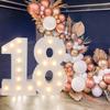 Cadru Lumini LED Număr Gigant 91.5CM Decor Petrecere Ziua 1 Copii Nuntă Petrecere Ziua de Naștere 30 50 60 Articole Petrecere Baby Shower