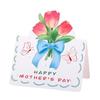 10pcs 3D Design 3D Floral Greeting Cards Folded Design Postcard Style Floral Bouquet Card Floral Pattern Multipack