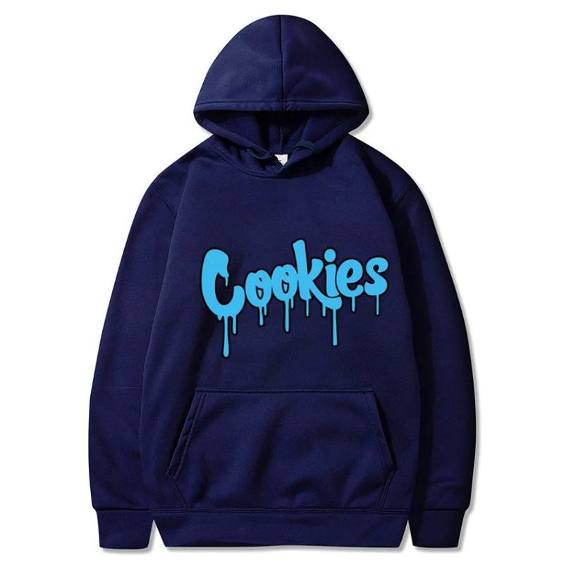 2025 New Anime Cookies Printed Fleece Men's Autumn and Winter Men's and Women's Sweatshirts Hoodies