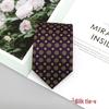 2024 Men's Jacquard Polyester Silk Tie - Floral and Stripe Design
