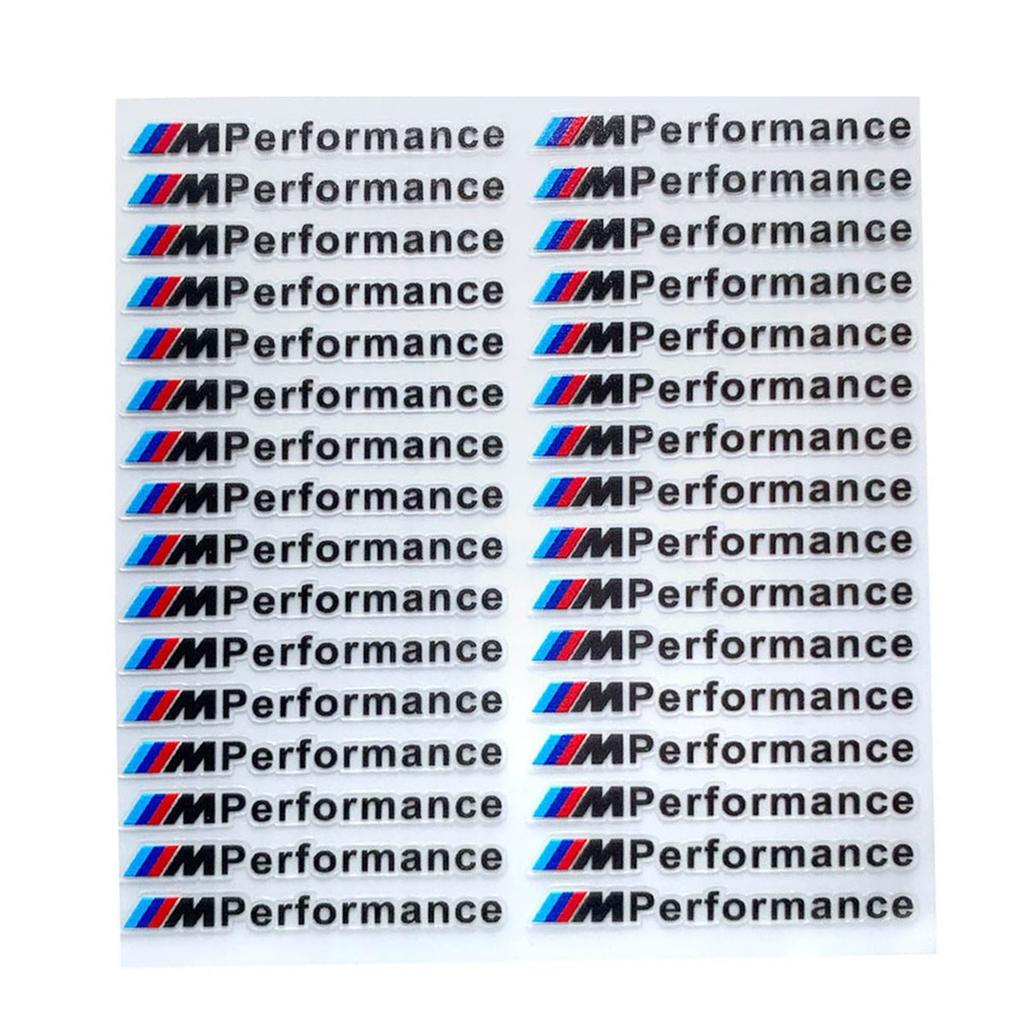 For BMW M X1 X3 Car Decoration Strip Trunk Relief Stickers Decals For Bmw M Power Performance E28 E30 E34 E36 E46 E60 E90 F84 F87 X1 X3 X5 X6