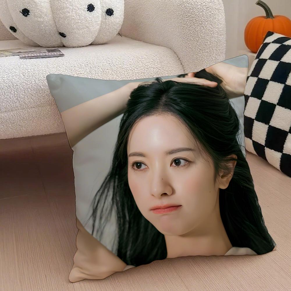 singer sexy PPark Jiyeon Cushion Cover Throw Pillow Cover Hidden Button Durable Polyester Chair Cushion