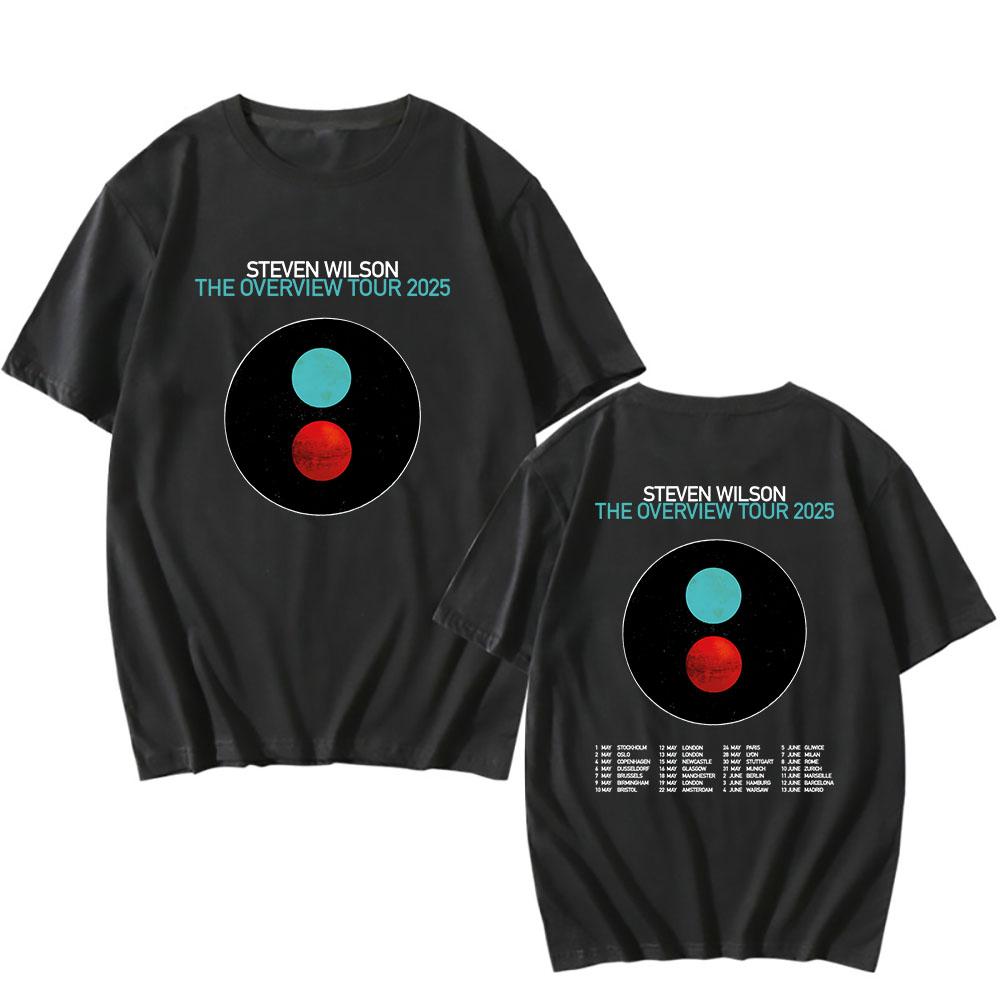 Steven Wilson The Overview Tour 2025 T-shirt New Fashion Graphic Print Tshirt Cotton Men Women Summer T Shirt Unisex Streetwear
