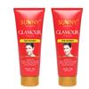 Sunny Herbals Glamour Cream 100 Gm X Pack of 2 | Brighten Skin, Even Tone, Reduce Dark Spots, Natural Glow