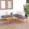 Day and Night - Day and Night Garden Furniture Set 6 Pieces Solid Acacia Wood